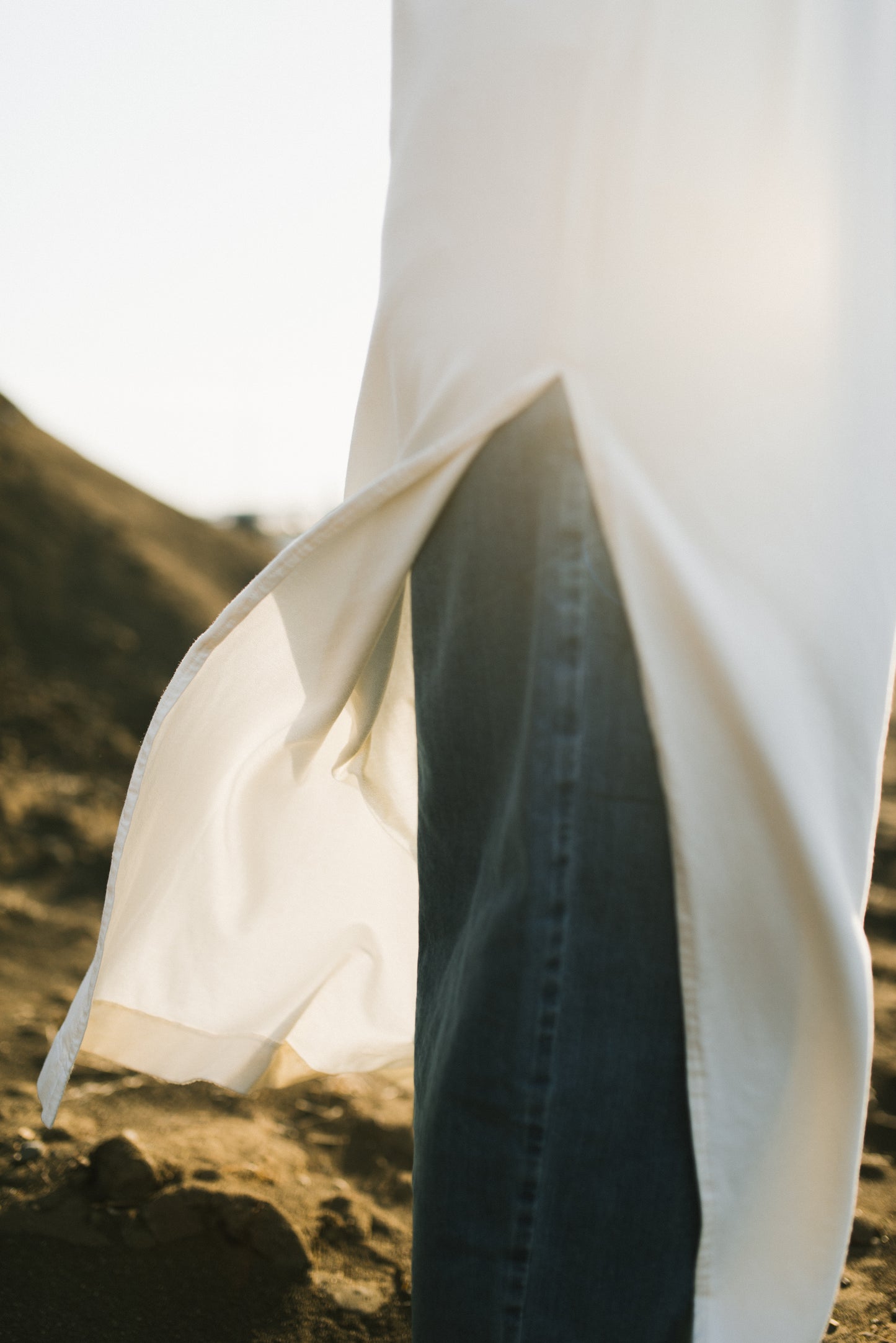 Bamboo Maxi Tunic in Coconut Cream